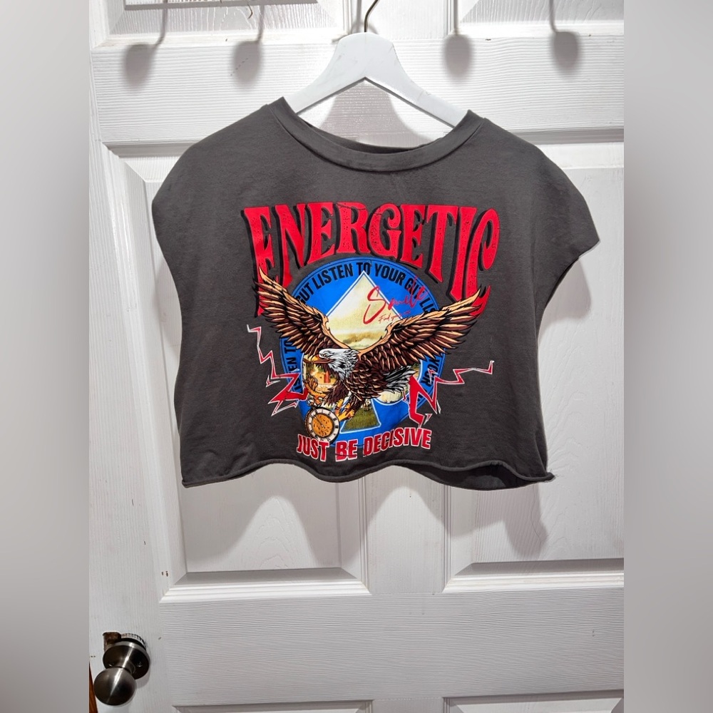 SHEIN Black and Red Short Sleeve Tees with Graphic Designs